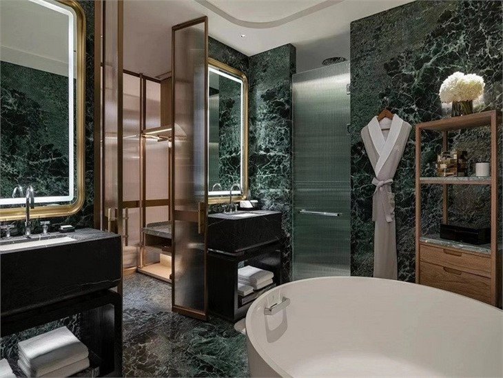 Snowflake Green marble wall tiles